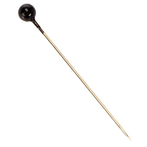 Alfileres de floristería con cabeza de perla negra, Ø4 mm, 40 mm, 150 unidades | Floristik24.es
