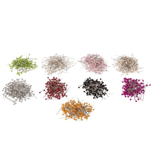 Alfileres con cabeza de perla Ø4mm 40mm varios colores MASTER comprar | Floristik24.es