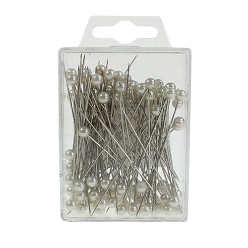 Artículo Alfileres Cabeza Perla Blanco Ø4mm 40mm