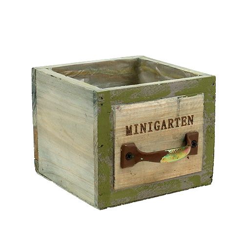 Floristik24 Planta cajón madera 11,5cm x 11cm
