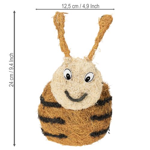 Artículo Maceta con forma de abeja como cesta decorativa para plantas para un diseño interior divertido, primavera y verano, 24 cm, 2 piezas