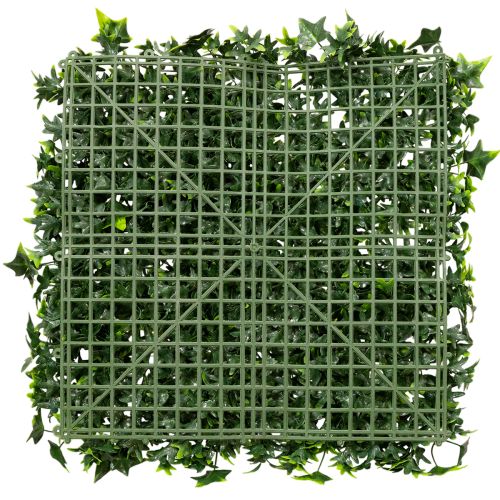 Alfombra de hiedra artificial de 60x60 cm, color verde, para decoración de paredes. | Floristik24.es