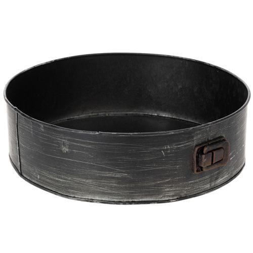 Floristik24 Maceta, bandeja decorativa para hornear, molde desmontable para plantar, decoración de metal Ø24cm H7.5cm