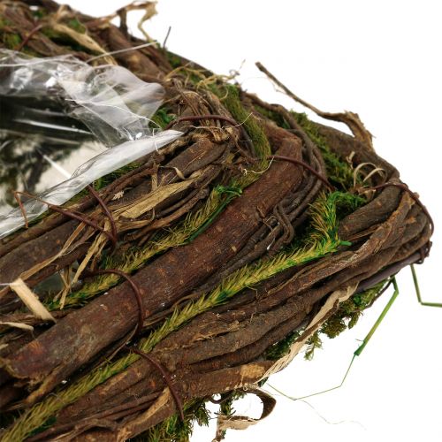 Floristik24 Cojín vegetal para tumba 16,5cm x 29cm 1 pieza