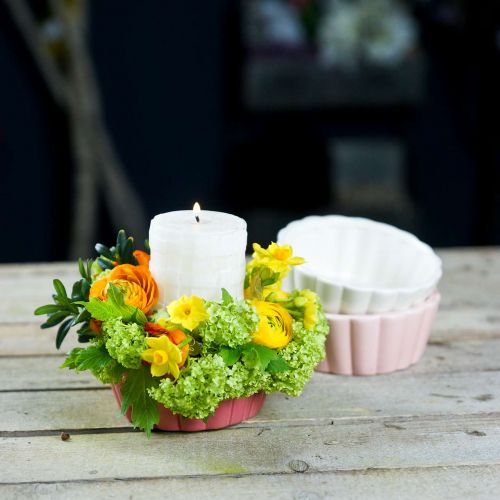 Floristik24 Molde para hornear macetas, molde para pasteles para plantar, maceta de cerámica H5cm Ø12.5cm 3pcs