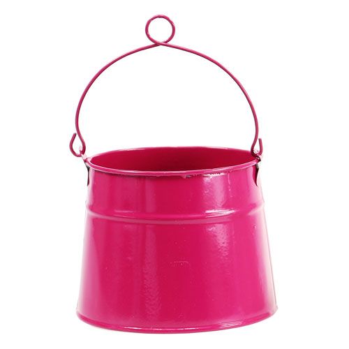 Floristik24 Jardinera rosa Ø12cm H11cm