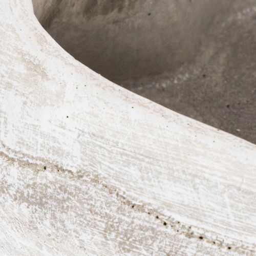 Bol decorativo en forma de corazón, gris; maceta pequeña en forma de corazón, 19 cm. | Floristik24.es