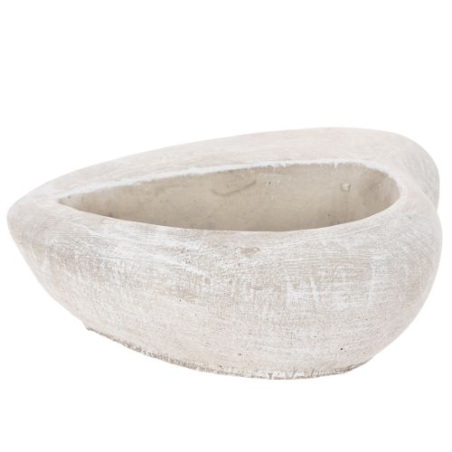 Maceta con forma de corazón, de piedra fundida, maceta decorativa, 17 cm. | Floristik24.es