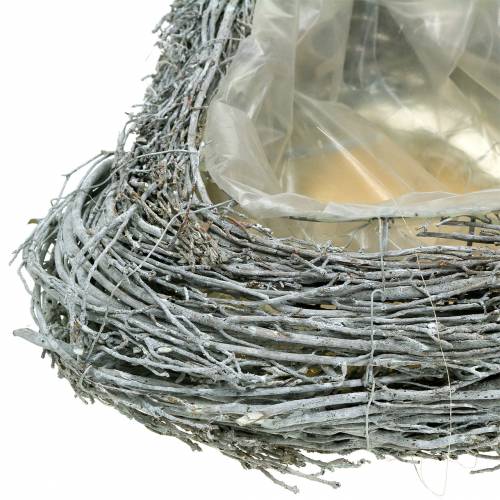 Floristik24 Planta corazón ramas blanco lavado 60cm x 42cm