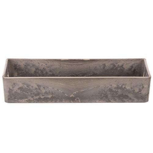 Bandeja rectangular compacta, de uso versátil para decoración y plantación, 23 cm. | Floristik24.es