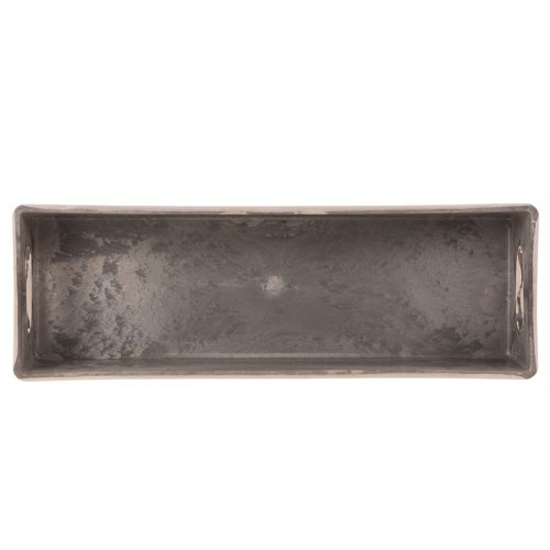 Bandeja rectangular compacta, de uso versátil para decoración y plantación, 23 cm. | Floristik24.es