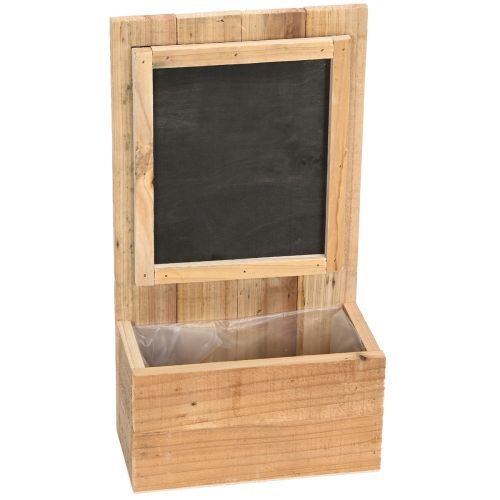 Floristik24 Jardinera con tabla de madera Jardinera rústica 20×11,5×36cm