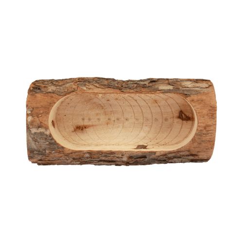 Floristik24 Jardinera de madera decorativa rústica natural 20cm×8,5cm×7,5cm