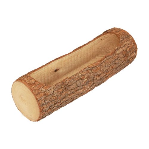 Floristik24 Jardinera de madera decorativa rústica natural 30cm×10,5cm×8cm