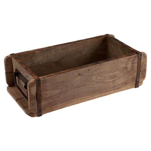 Artículo Macetero madera forma ladrillo madera reciclada 32×15×10cm