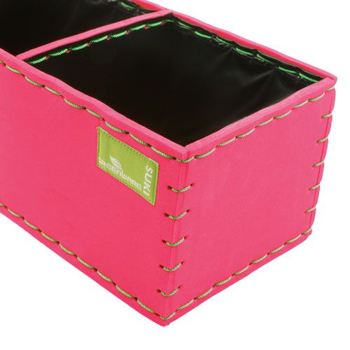 Floristik24 Caja de planta rosa 40cm x 14cm x 11cm, 1 pieza