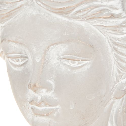 Artículo Maceta antigua de piedra fundida con forma de mujer, 12,5 x 12 x 20,5 cm