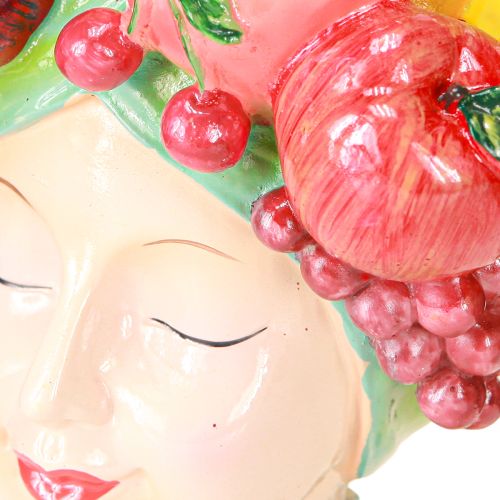 Floristik24 Florero exótico Busto de mujer con frutas tropicales H22cm