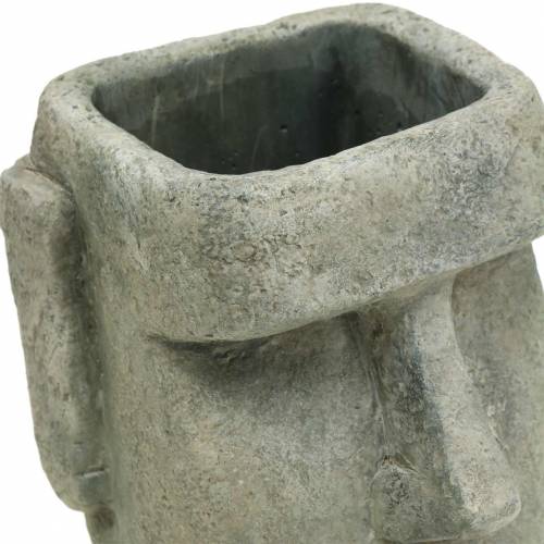 Floristik24 Cabeza de planta busto Moai gris H28cm