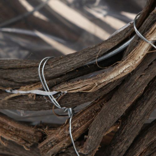 Artículo Cesta para plantas de madera con forma de gota, natural, 38 x 18 cm / 23 x 13 cm, juego de 2
