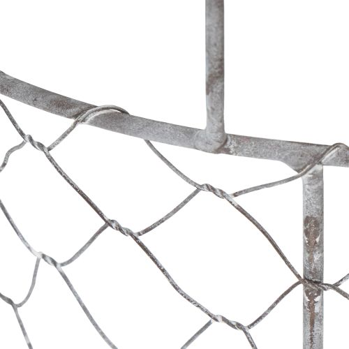 Artículo Cesta para plantas con inserto, cesta de alambre, macetero, plata primaveral, blanqueado, estilo shabby chic, Ø22cm H17.5cm