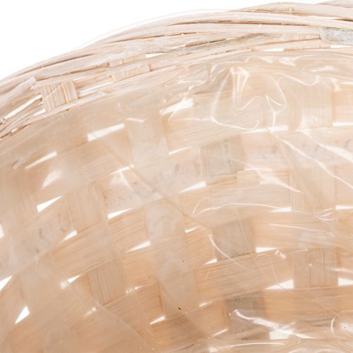 Artículo Cesta de mimbre decorativa para un diseño interior versátil, 20 cm, 8 piezas