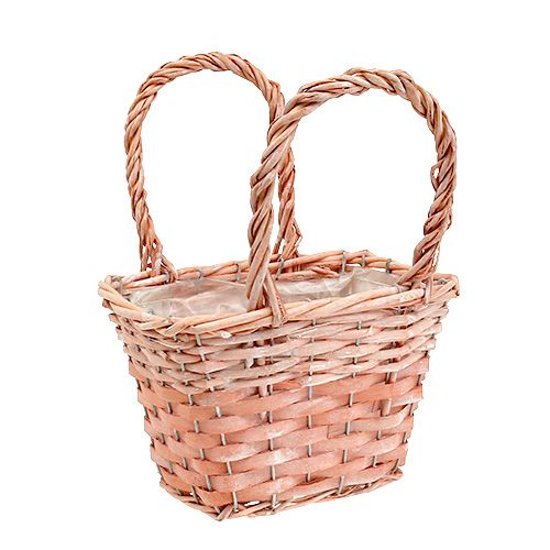 Floristik24 Cesta de siembra naranja 20cm x 14cm H13cm