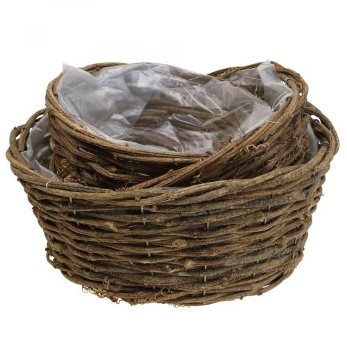 Floristik24 Cesta de plantas maceta vides rústicas Ø20/25/28cm juego de 3