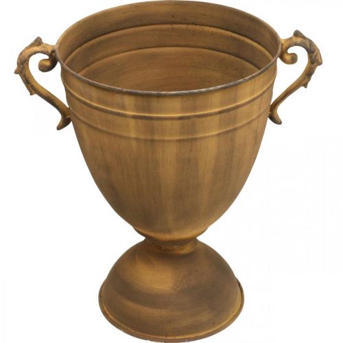 Floristik24 Macetero aspecto óxido florero metal Ø22,5cm H32,5cm