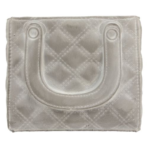 Artículo Macetero macetero de hormigón bolso 18×11×15,5cm