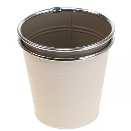 Floristik24 Macetero macetero macetero de metal Ø13.5cm H12.5cm 2pcs