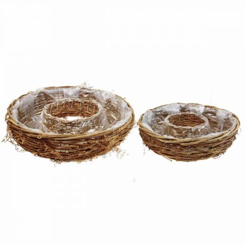 Floristik24 Anillo de planta de vid, cuenco de planta Ø35/30cm juego de 2