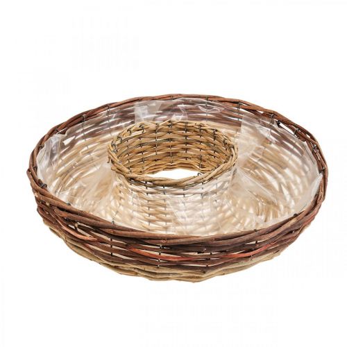 Floristik24 Anillo para plantas de sauce, cuenco para plantas Ø44/38cm juego de 2