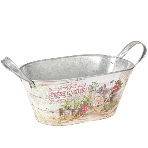 Artículo Jardinera metálica ovalada Fresh Garden 34,5x14x15,5cm
