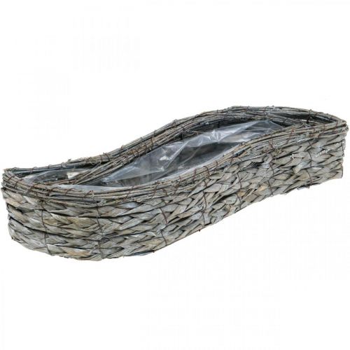 Artículo Cuenco para plantas, macetero gris 48,5/31,5 cm, juego de 2