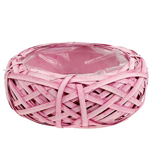 Jardinera cuenco rosa Ø25cm H9cm