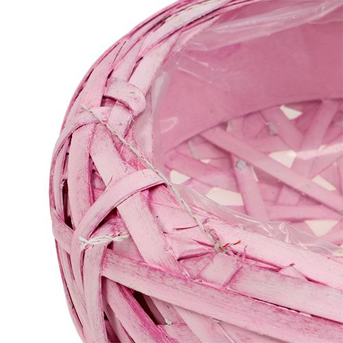 Floristik24 Jardinera cuenco rosa Ø25cm H9cm