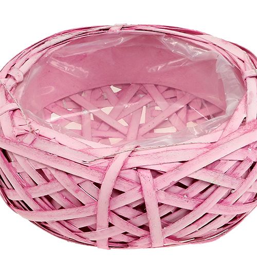 Floristik24 Jardinera cuenco rosa Ø25cm H9cm