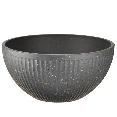Macetero de plástico antracita Ø35cm H16,5cm