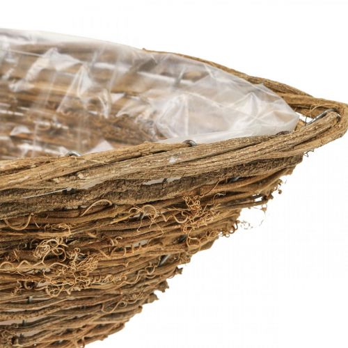 Floristik24 Cuenco para plantas, cesta para plantas, cesta para parras L35/42/46cm, juego de 3