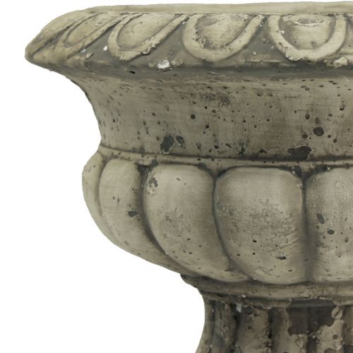 Floristik24 Cuenco para plantas pequeño macetero trofeo hormigón antiguo Ø15cm H13cm