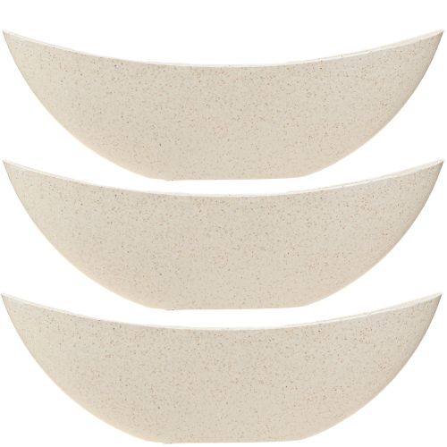 Artículo Plant ship macetero de plástico beige 28×9×9cm 3ud