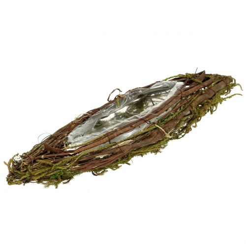 Floristik24 Macetero ovalado 41cm x 12,5cm 1 pieza