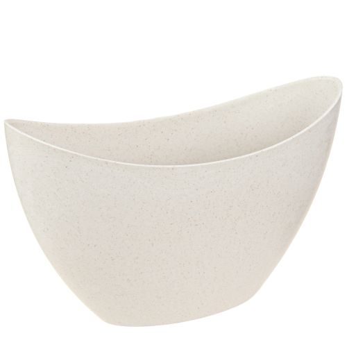 Floristik24 Cuenco plástico bote planta beige 24×10×15cm 3ud