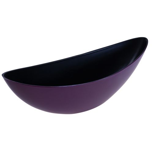 Artículo Cuenco decorativo barco planta violeta 38,5cm×12,5cm×13cm