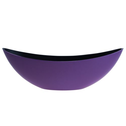 Artículo Cuenco decorativo barco planta violeta 38,5cm×12,5cm×13cm