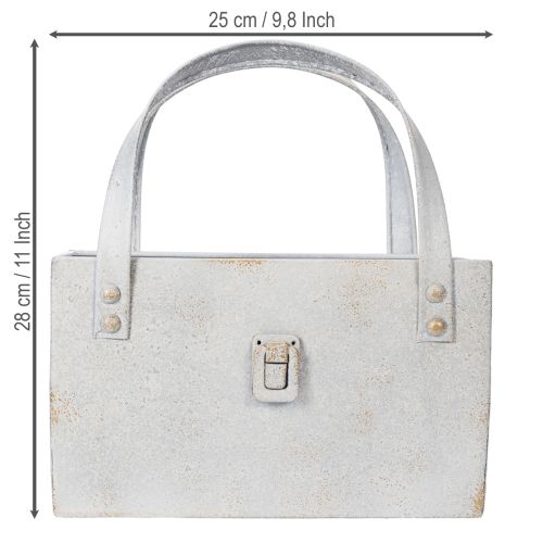 Artículo Bolsa de metal, moderna y agradable atmósfera para uso interior y exterior, 28 cm.