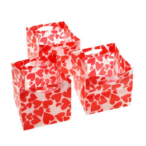 Floristik24 Patrón de bolsa de plantas 9,5 cm x 9,5 cm x 9 cm 12 piezas