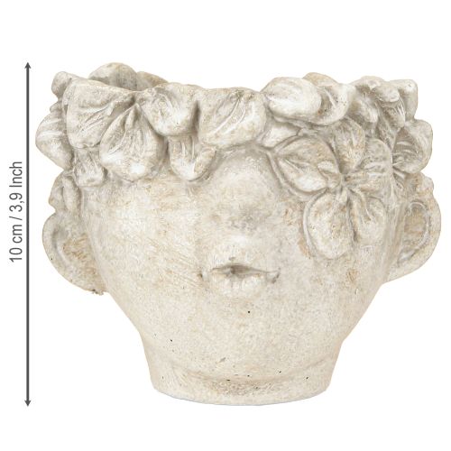 Artículo Maceta con forma de busto, beso en la boca, con crema facial, H10cm, 3 unidades