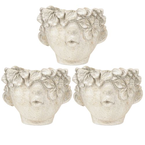 Artículo Maceta con forma de busto, beso en la boca, con crema facial, H10cm, 3 unidades